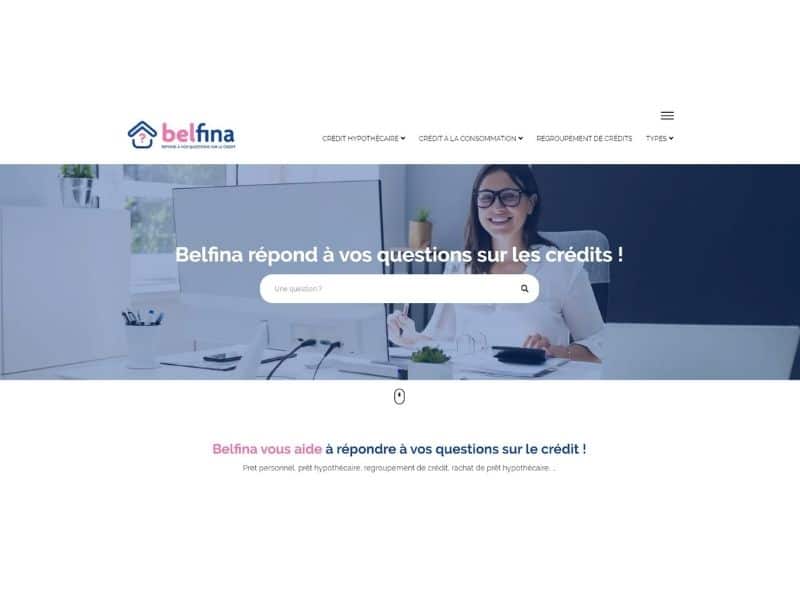 Création du site internet de Belfina