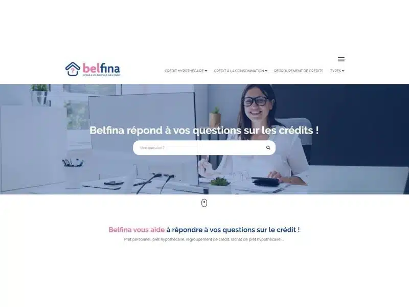 Création du site internet de Belfina